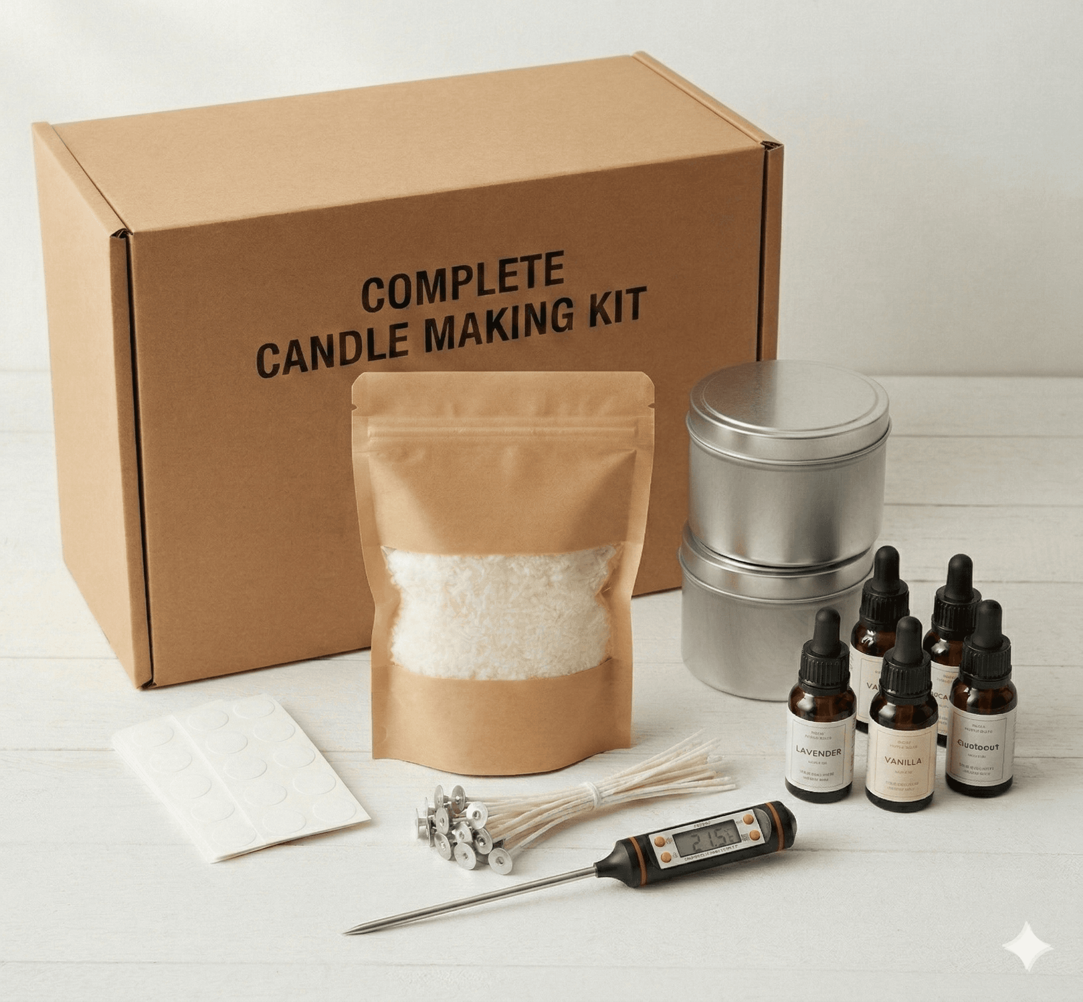 Kit para hacer velas aromáticas