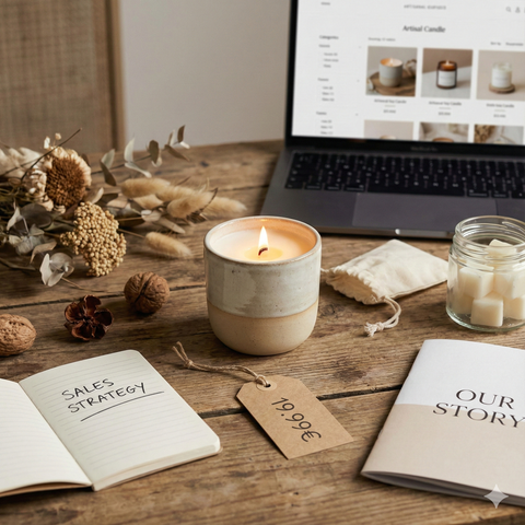 Ganchos de venta para velas artesanales: Cómo pasar de "hacer velas" a "tener un negocio".