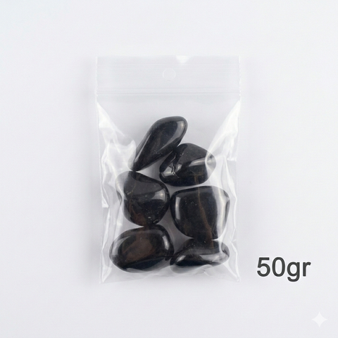 Mineral Ónix Negro Natural | Rodado