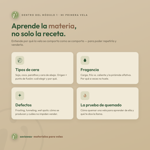 Curso online de velas aromáticas: De tu cocina a tu primera venta